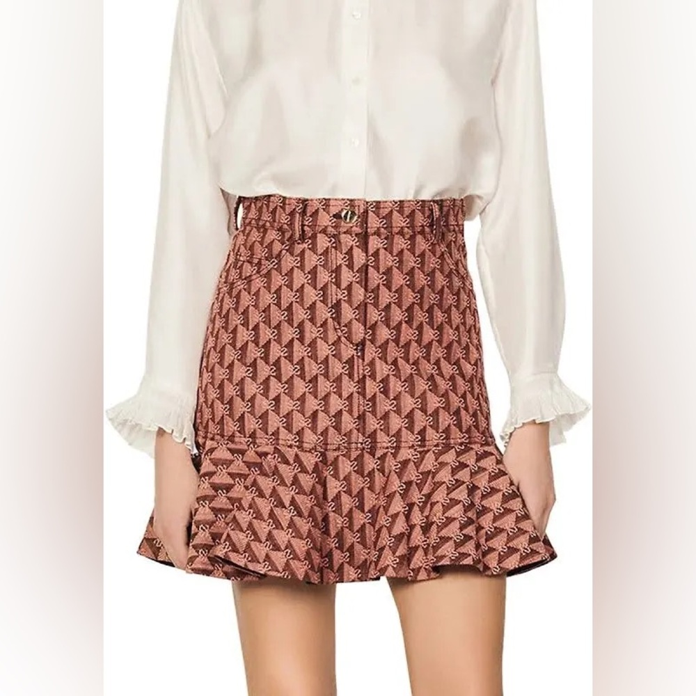 Sandro double S skirt